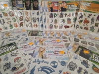 26 New Packs | Skin Sugar & Glow Tattoo Mania Temporary Tattoo Sheets 20-25ct Ea.