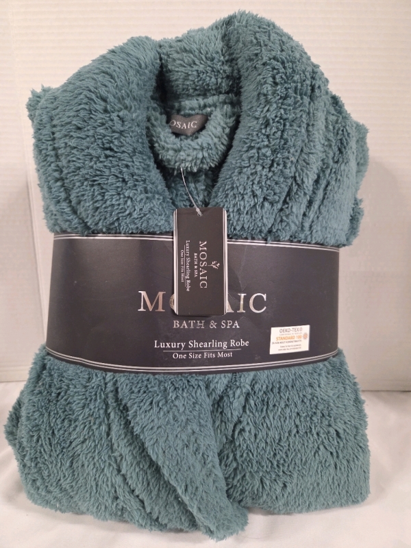 New | MOSAIC Luxury Shearling Robe | One Size Fits Most