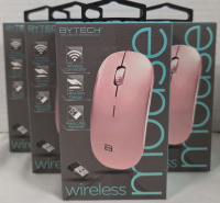 4 New | BYTECH Wireless Computer Mice | Ultra Slim Design, Nano USB Receiver