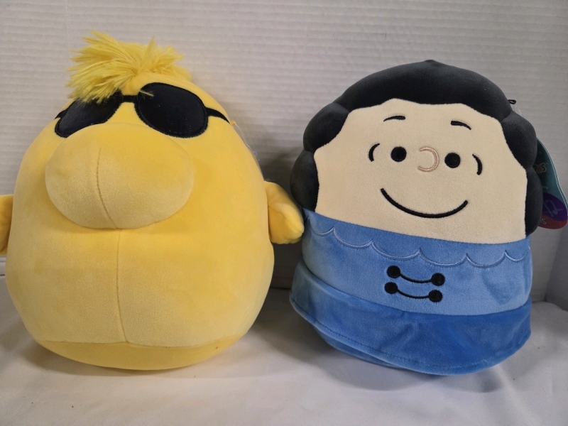 2 New | 10" PEANUTS SQUISHMALLOWS | Woodstock & Lucy