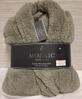 New Mosaic Bath & Spa Luxury Shearling Robe | One Size Fits Most | 100% Polyester
