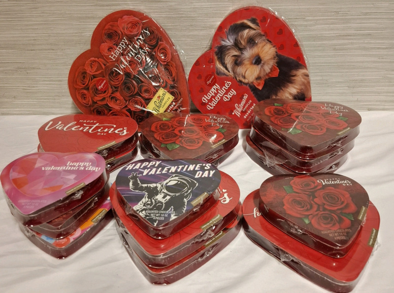 17 New | Assorted Elmer Chocolote Boxes & Whitmans Sampler Chocolate Boxes
