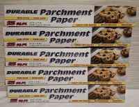 5 New Durable Parchment Paper | 25FT X 12" | Nonstick & oven safe | Box Measurement: 12" X 2" each box