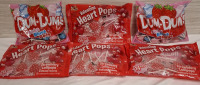 6 New Assorted Lollipop Packets | 2 Dum Dums (Net WT 7.8oz per packet) & 4 Albert's Strawberry Lollipops (Net WT 6oz per packet) | Earliest Best Before - 2026/08/06