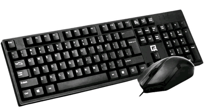 New | QR-70 Wired Keyboard and Optical Mouse