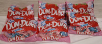 6 New Spangler Dum-Dums Lollipop Packets | Net WT 7.8oz per packet approx. | Best By 10/09/27