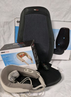 2 Obusforme Shiatsu Massagers in Boxes Neck & Cushion - Working