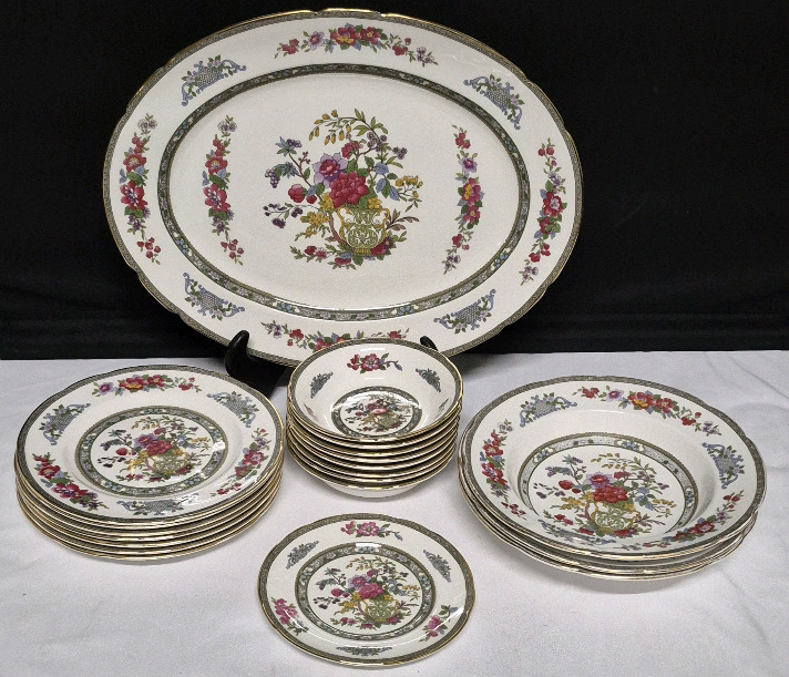 20 Pieces Paragon Dishes - Tree of Kashmir