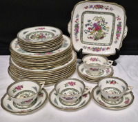 35 Pieces Royal Paragon Dishes - Tree of Kashmir