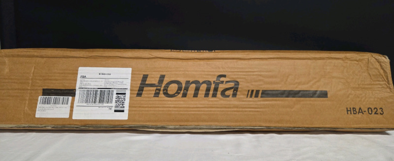 As New | HOMFA Bamboo Entry way 29" Shelf w/ Hooks