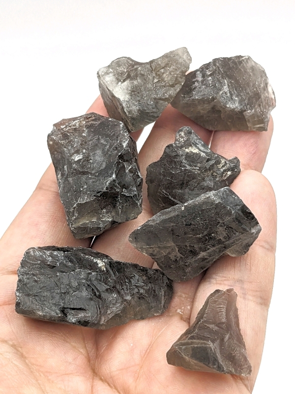 Raw Natural Smoky Quartz Stones (80.6 Grams)