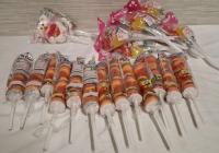New 24 Assorted Candies | Includes - 13 Krabby Patties Gummi Packets, 2 Marshmallow Jolly Pops & 9 Heart Lollipop Bouquets