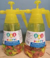 2 New | Party Balloon Pumpers | includes 250 balloons ea. Both Measure 12" x 5"