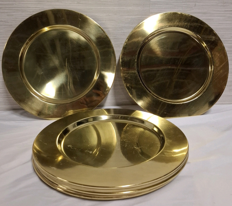 8 New Metal Cocktail Trays | Diameter- 12" each