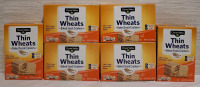 6 New Thin Wheats Baked Snack Crackers | Net WT 7oz per box | 16 Crackers per box | Measurements- 8" X 5.5" each | Best Before - 14 March 2025