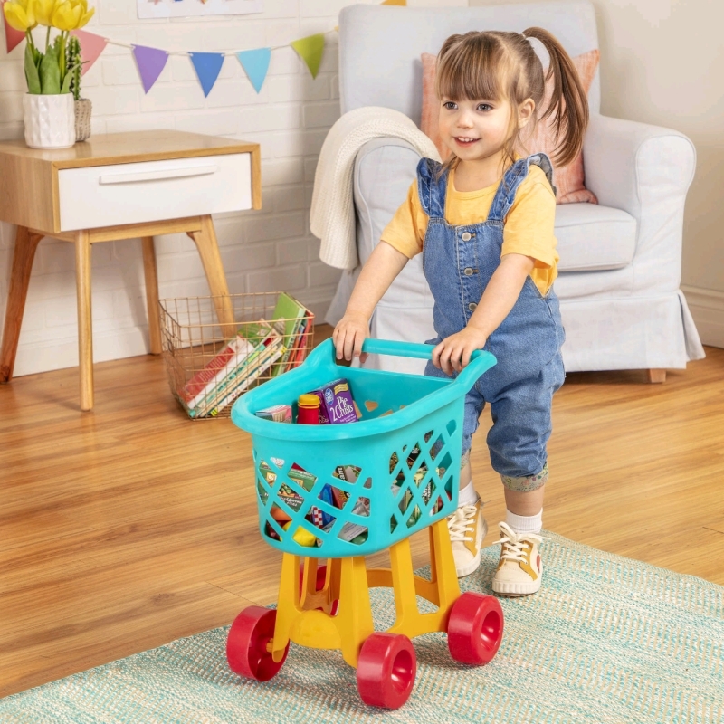 New Battat Toy Grocery Cart Playset | Retails $50