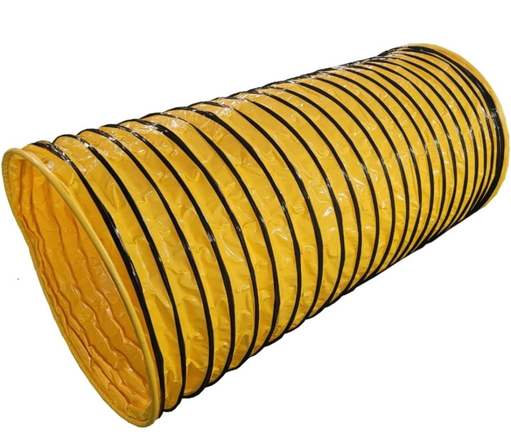 New | Handler Choice Jumbo Hoopers Tunnel - Yellow - 650 GSM Fabric, 31" Diameter x 78" Length, 4" Pitch | * Retails$220 *