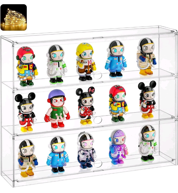 New In Box | Clear Acrylic Display Case for Funko Pop Figure -15.9" inch Wall Mounted Display Box Dustproof Showcase for Collections and Action Figures