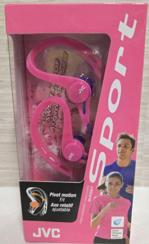 New | JVC Sport Earbuds | Pivot Motion Fit | Sweat Resistant