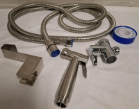 New in box Stainless Steel Toilet Bidet Sprayer | Comes with w/ T-valve for Water Control