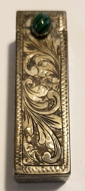 Vintage 2 1/4" sterling lipstick holder with mirror