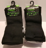 6 new pairs men's half cushion crew socks size 6-12