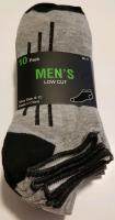 10 new pairs men's low cut socks size 6-12