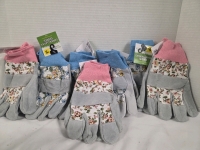 6 New | TRUELIVING Outdoors Floral Garden Leather Gloves