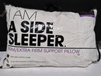 As New Side Sleeper Standard Queen Pillow Firm/Extra Firm Support Pillow 20 by 28"