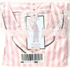 New Size XS Women's VICTORIA'S SECRET Satin Long PJ Set : Pink White Stripes | Retails Over $100! - 2