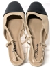 New Size 10 Women's Cap Toe Slingback Ankle Strap Flats / Sandals - 3
