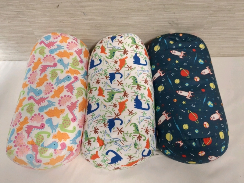 3 New Beaded Bolster Pillows Approx 14 Inches Long