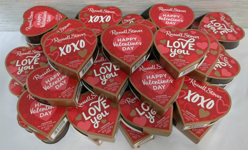 40 New Russell Stover Mini Assorted Chocolate Boxes