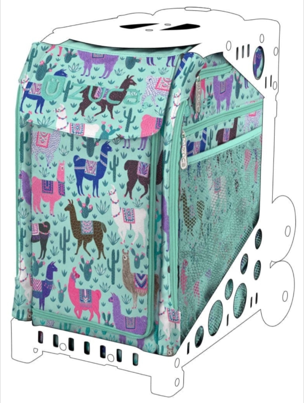 New Z&Uuml;CA Sport Bag Insert (No Frame) - Llama Rama - 13" &times; 10" &times; 16" | Retails Over $70!
