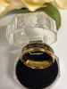 Durable Tungsten Carbide Steel Ring Timeless Black with Vibrant Golden ECG Pattern Signed Romantic Size 12 - 5