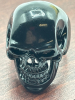 Gothic Stainless Steel Skull Ring Black Retro Design with Detailed Teeth & Eye Sockets Size 11 - 5