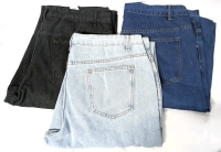 3 New Pairs Size XXL Men's MANFINITY Jeans - Light Blue, Dark Blue & Black Washes