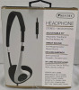 New | SENTRY | Headphone w/ Deluxe Stereo Headphone + Microphone | In-Line Microphone | Silver - 2