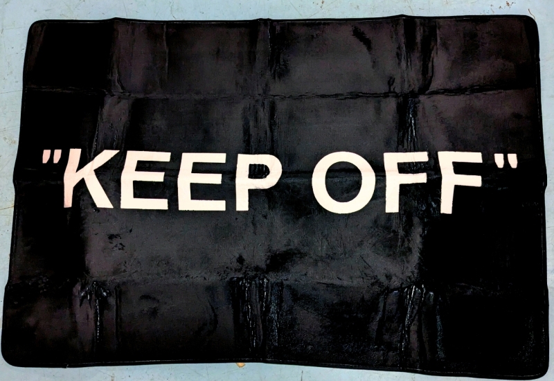 HUGE New "KEEP OFF" Floor Mat / Rug With Non-Slip Backing - 57.5" &times; 39"