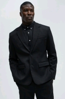 New Size MED Men's NOVA MEN Kevin Twill Textured Blazer (Black) | Retails Over $80!