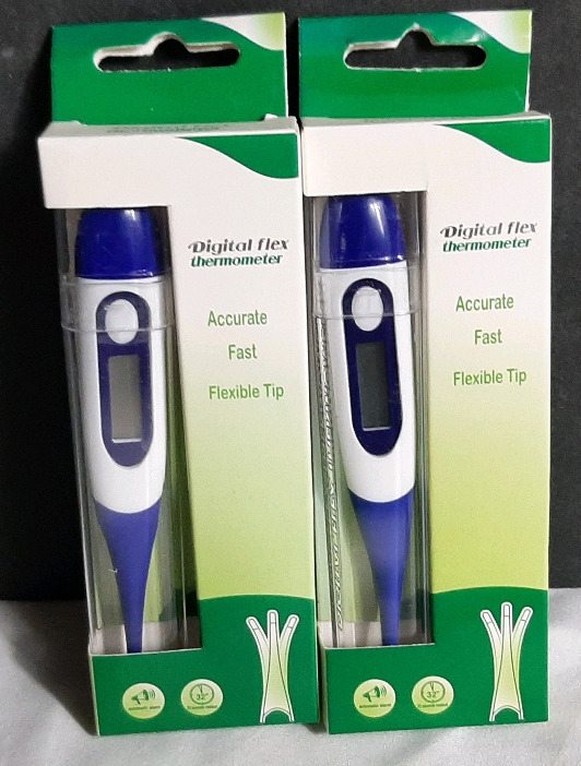 2 New Digital Flex Thermometers