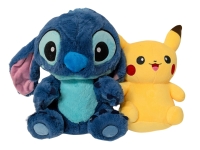 2 New Plush Characters : Super Fuzzy Stitch & Pikachu - 11" Tall