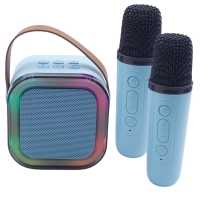 New in Box K12 Colourful Mini Wireless Karaoke Sound System With 2 Microphones