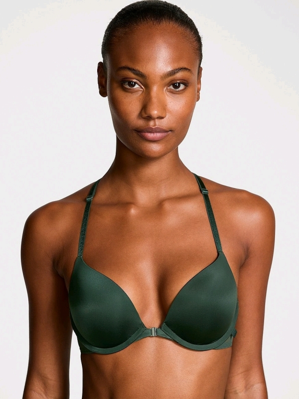 New Size 40C Women's VICTORIA'S SECRET Sexy Tee Smooth Front-Close Push-Up Bra, Botanical Green