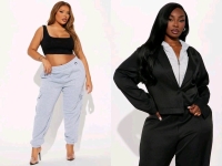 2 New Size XL Women's FASHION NOVA Pieces: NYC Blazer Hoodie Pant Set (Black) & Helen Fleece Lounge Joggers (Grey) | Over $80 Retail Value