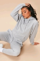 New Size MED Women's FASHION NOVA : Stole Your Boyfriend's Oversized Hoodie (Heather Grey) & Stole Your Boyfriend's Oversized Joggers (Heather Grey)