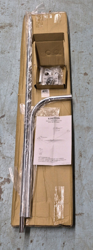 As New Kingston Brass Corner Shower Curtain Rod - Model # HCC3141
