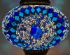 New Turkish Mosaic Globe Desk Lamp (Blue) - 2