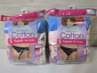 2 New 7/L/9/2XLWomens Hanes Hi Cut Underwear - 5 per Pack