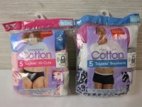 2 New 9/2XLWomens Hanes Hi Cut & Boy Short Underwear - 5 per Pack